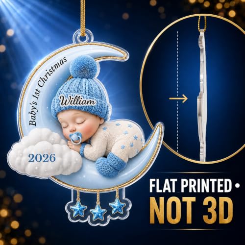 Personalized Baby's First Christmas Acrylic Ornament Keepsake