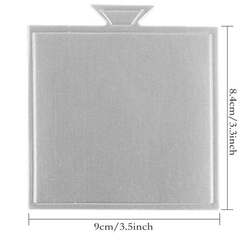 200 Pcs Mini Cake Boards, Silver Mousse Mini Cake Bases Cake Paper Board Plates Cupcake Dessert Displays Tray Cardboard Dessert Board Pastry Base - Grease Proof (Square Cake Boards)