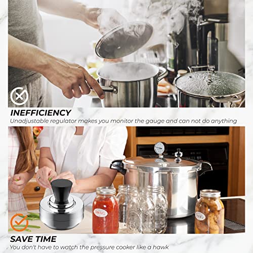 3-Piece Pressure Canner Regulator Weight Set for 6-23 Quart Cookers