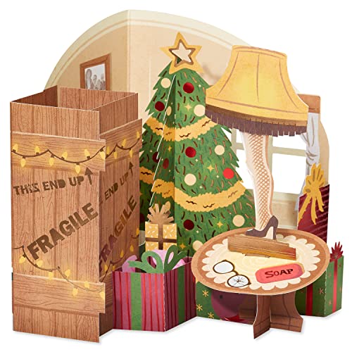 American Greetings A Christmas Story Pop-Up Christmas Card – Fragile Lamp Moment