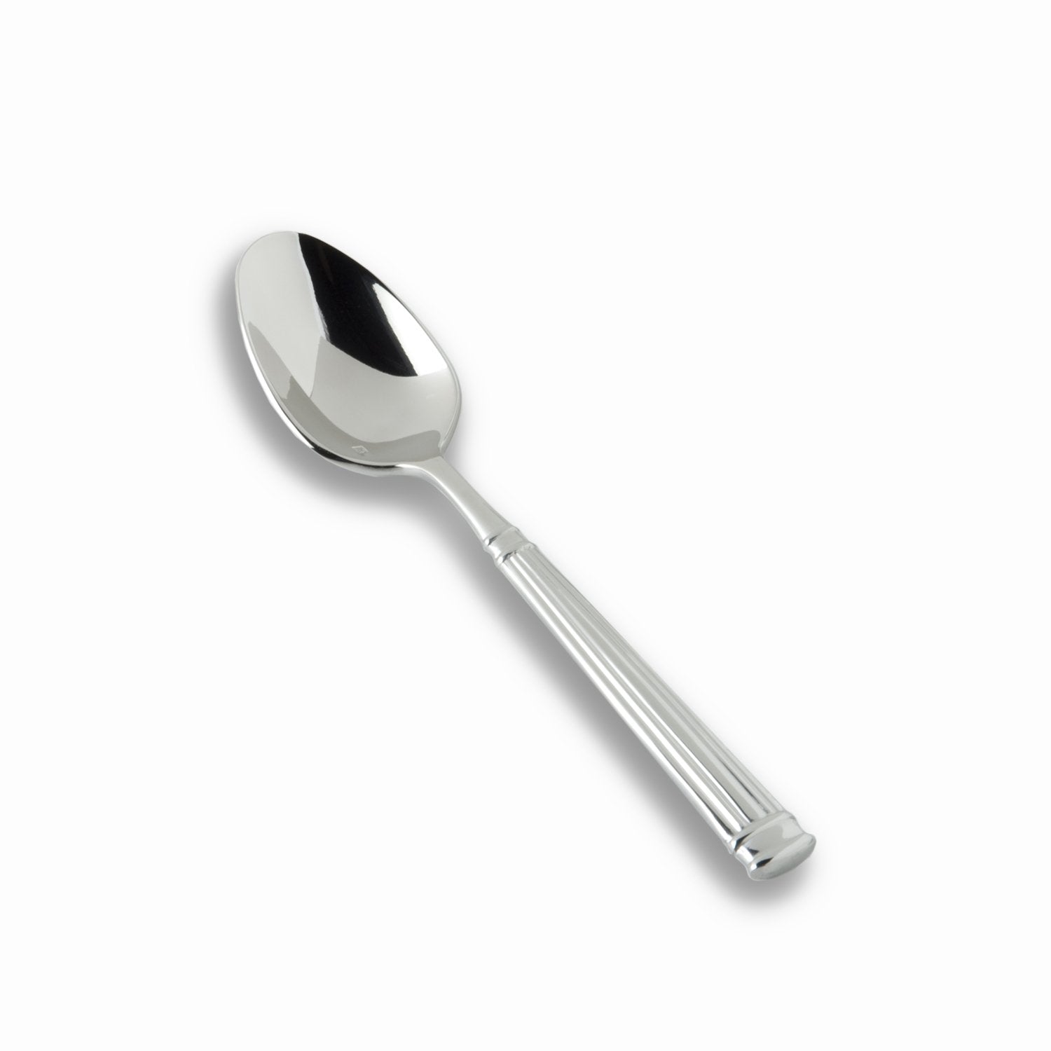 Fortessa Doria 18/10 Stainless Steel Flatware Dessert/Oval Soup Spoon, Set of 12,Silver