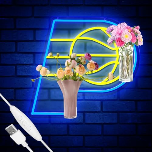 YANFEILO Basketball Team Logo Neon Sign Light Up LED Sign for Wall Decor - I’m So P You Are Here
