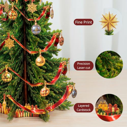 AIMEEOI 13-Inch Pop-Up Christmas Tree Holiday Card - Festive 3D Christmas Tree