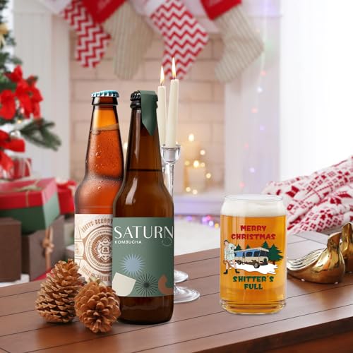 Arsemica 16oz Funny Christmas Beer Glass - Cousin Eddie Holiday Mug Gift