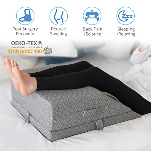 Adjustable Cooling Gel Leg Wedge Pillow for Pain Relief