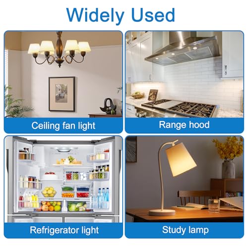 2-Pack 25W T7 Microwave Light Bulb, E17 Base 110V-130V Appliance Bulb