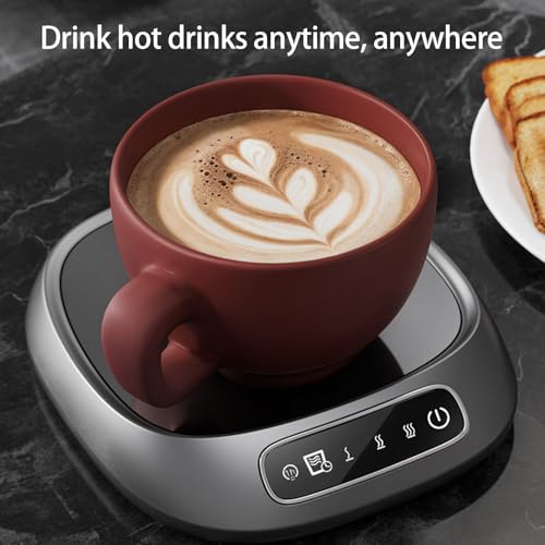 Rechargeable Cordless Coffee Mug Warmer - Portable Electric Drink Heater for Desk & Travel