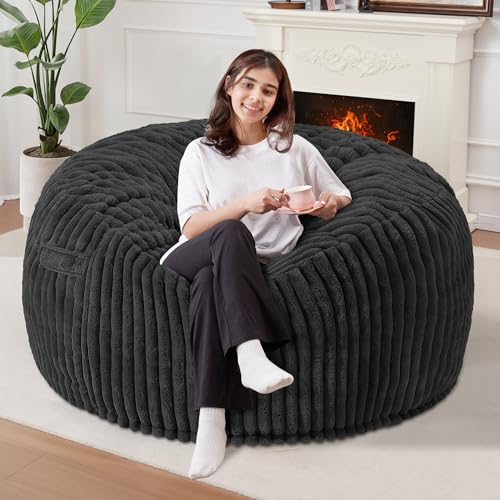 3ft Memory Foam Bean Bag Chair - Comfortable Plush Sofa for Adults