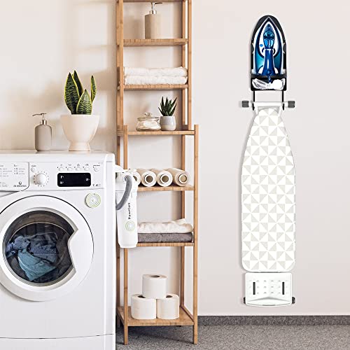 Pensino Black Wall Mount Ironing Board & Iron Holder, Heat Resistant Up to 200°C
