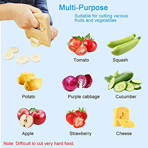 Wooden Kids Kitchen Knife for Safe Real Cooking and Toddler Learning