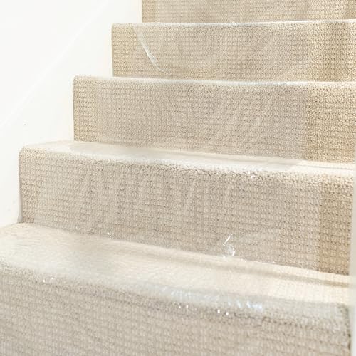 Heavy Duty Carpet Protection Film 36x500 Inch Self-Adhesive Clear Floor Guard