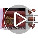 Engraved Wooden Wind-Up Musical Jewelry Box with Mirror - 18 Note Movement