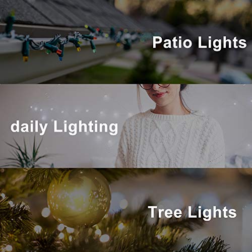 100-Pack Outdoor Gutter Clips for Hanging Christmas and String Lights