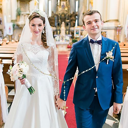 Crystal Wedding Lasso with Unity Cross and Heart Presentation Box