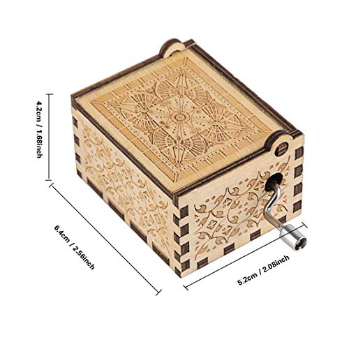 Engraved Wooden Hand Crank Music Box - You Are My Sunshine Gift for Wife