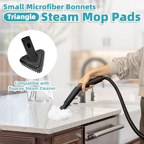 Microfiber Steam Cleaner Bonnet Pads - 10 Pack Washable Triangular Mop Covers