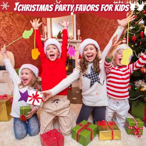 50PCS Christmas Sticky Hands Toys Kids Party Favors Stretchy & Squishy Stocking Stuffers