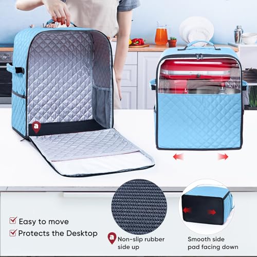 Quilted Stand Mixer Cover with Sliding Base for 6-8 Quart Bowl-Lift Mixers