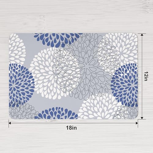 PU Leather Placemats Set of 6, 12x18 Inch Waterproof Heat Resistant Table Mats