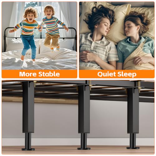 Adjustable Bed Frame Support Legs (7.3-11 in) - 4 Pack Furniture Feet
