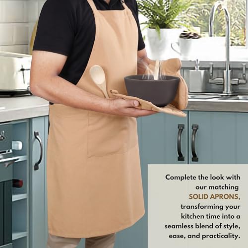 10-Piece Cotton Kitchen Set: Oven Mitts, Potholders, Towels & Dishcloths