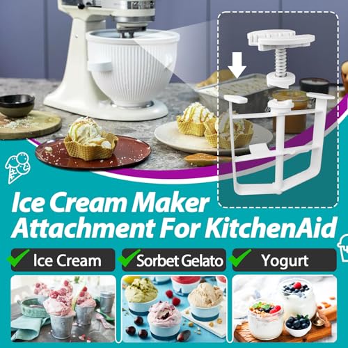 Ice Cream Maker Mixing Paddle & Drive Assembly Set for Stand Mixers