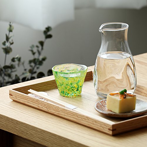 Aderia Glass Yamawaka Tsugaru Vidro Sake Cup 1.7 fl oz Handmade Japanese Glassware