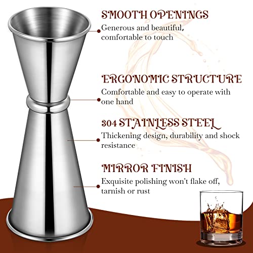 Yaomiao 18-Piece Stainless Steel Bar Jigger Set for Cocktails & Bartending
