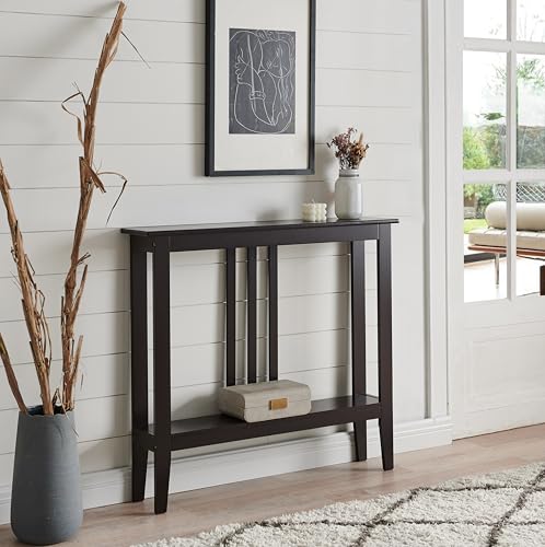 Narrow Console Table with Storage Shelf, 36-Inch Slim Entryway Sofa Table