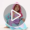 Gealaek Kids 100% Cotton Hooded Towel Poncho for Beach & Bath (2-6 Years)