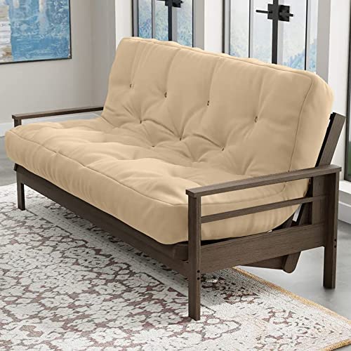 10-Inch Full Size Futon Mattress, Pocket Coil Foam Bed for Sofa Frame