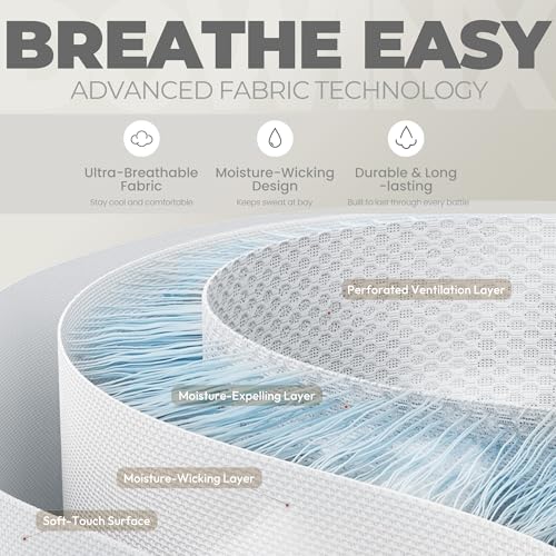 Ergonomic Fabric Gaming Chair with Pocket Spring Cushion and Footrest