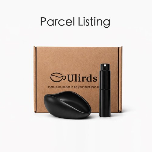 Barista Warrior Coffee Bean Dosing Cup and Spray Bottle Kit - Ceramic Single Dosing Tray, Static Reducing Spray (Black)