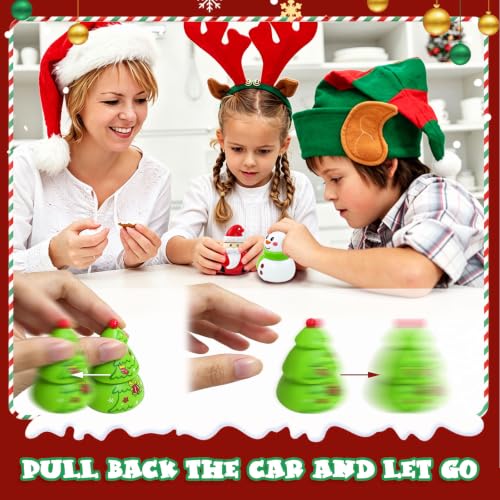 Baaxxango 30 Pcs Christmas Pull Back Cars Toys Mini Vehicles Party Favors Gifts
