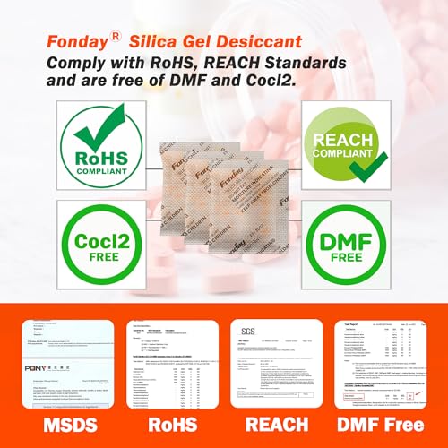 Silica Gel Desiccant Packs 5g 60-Pack Moisture Absorber