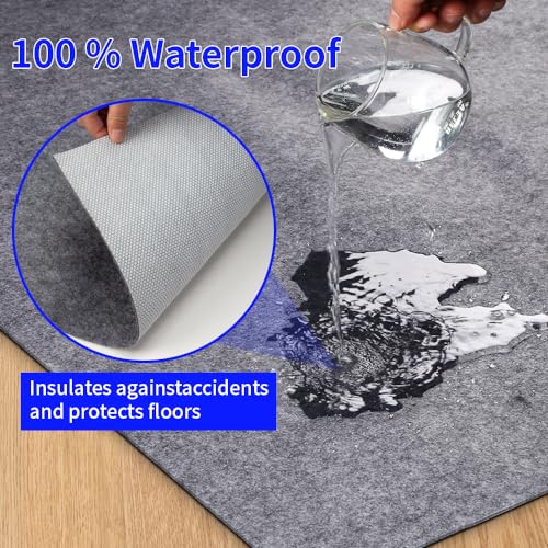 Waterproof Non-Slip Rug Pad 8x10 - Durable Felt Floor Protection for Rugs