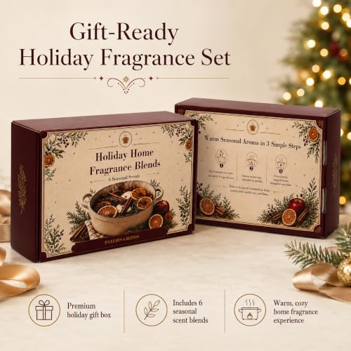 6 Pack Seasonal Simmer Pot Mix, Dried Botanical Home Fragrance Gift Set