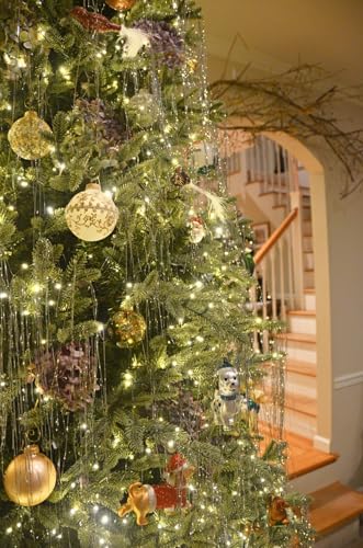 5000 Strands Silver Christmas Tree Icicles Tinsel - 19.7" Foil Garland