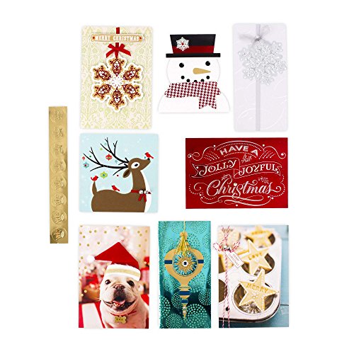 Hallmark Assorted Christmas Cards Set 24 Pack Multicolor 5 x 7.2 Inches Holiday Greetings
