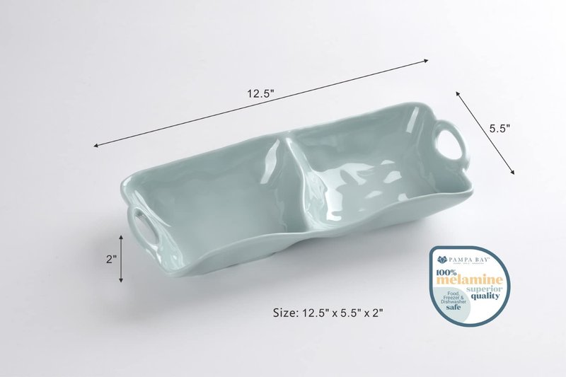 Pampa Bay Shatterproof Melamine 2 Section Server