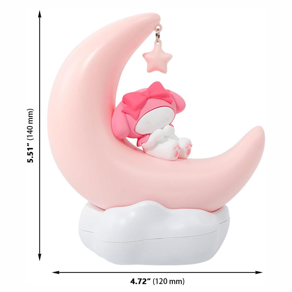 iFCOW Night Light for Kids Cute Anime Character LED Night Light Rechargeable Desk Shelf Ornament Bedside Lamp Crescent Moon Light