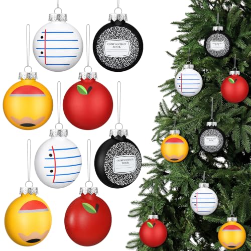 Syhood Teacher Appreciation Christmas Ornaments - 8 Classroom Decorations