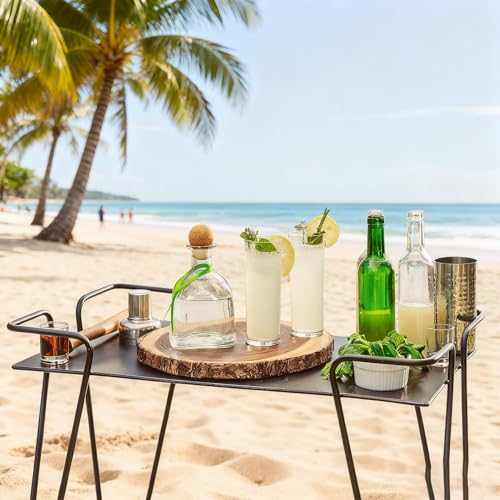 8-Piece Glass Drinkware Set, 14oz Tall and 10.5oz Short Weighted Glasses