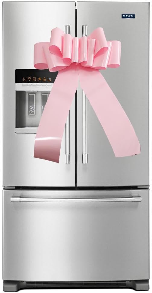 Skiennix Giant Car Bow - 23 Inch Pink Gift Bow for Weddings, Birthdays & Christmas Decorations