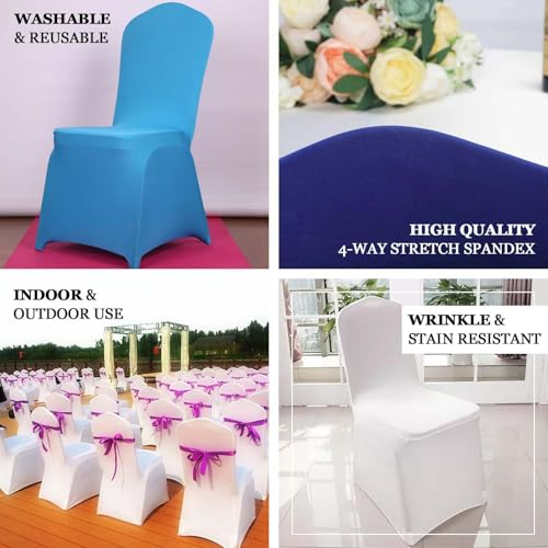 10 Pack Sage Green Spandex Chair Covers - Banquet & Wedding Slipcovers