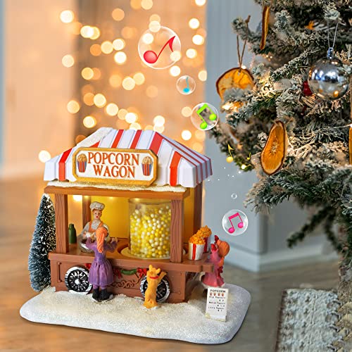 Lighted Christmas Village Houses Set with Music - Holiday Decor