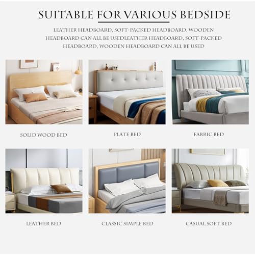 Elastic Headboard Slipcover - Full Coverage, Taupe, 79"x27"