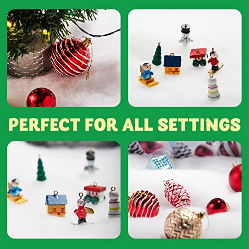 Artificial Christmas Snow Blanket Roll (3 x 8 Ft) - Soft White Holiday Decor
