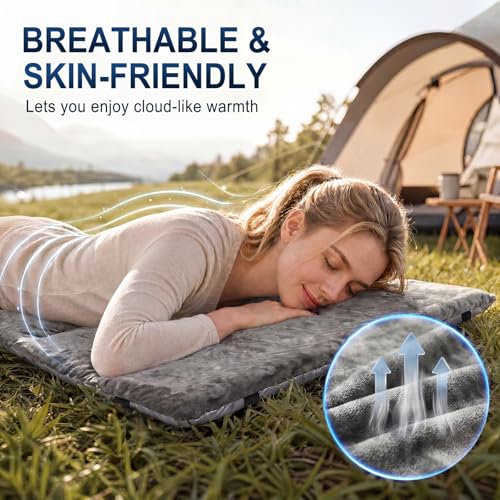 Camping Cot Mattress Pad - Quilted Sleeping Pad 75"x28"