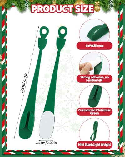 12-Pack Reusable Silicone Garland Hangers for Mantle & Holiday Decor